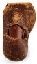 ANTIQUE SINGLE LOOP TOOLED SINGLE ACTION HOLSTER - 2