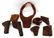 LOT OF ANTIQUE WEATERN LEATHER PISTOL GUN HOLSTERS