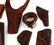 LOT OF ANTIQUE WEATERN LEATHER PISTOL GUN HOLSTERS - 2