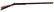 ANTIQUE KENTUCKY HALF STOCK PERCUSSION RIFLE .37 C