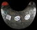 HANDMADE NATIVE AMERICAN FUR TRADE SILVER GORGET - 2