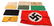 8 WWII ERA GERMAN MILITARY ARM BAND LOT & 1 FLAG - 6