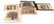 LOT OF 5 HAND CRAFTED EGYPTIAN PAPYRUS PAINTINGS