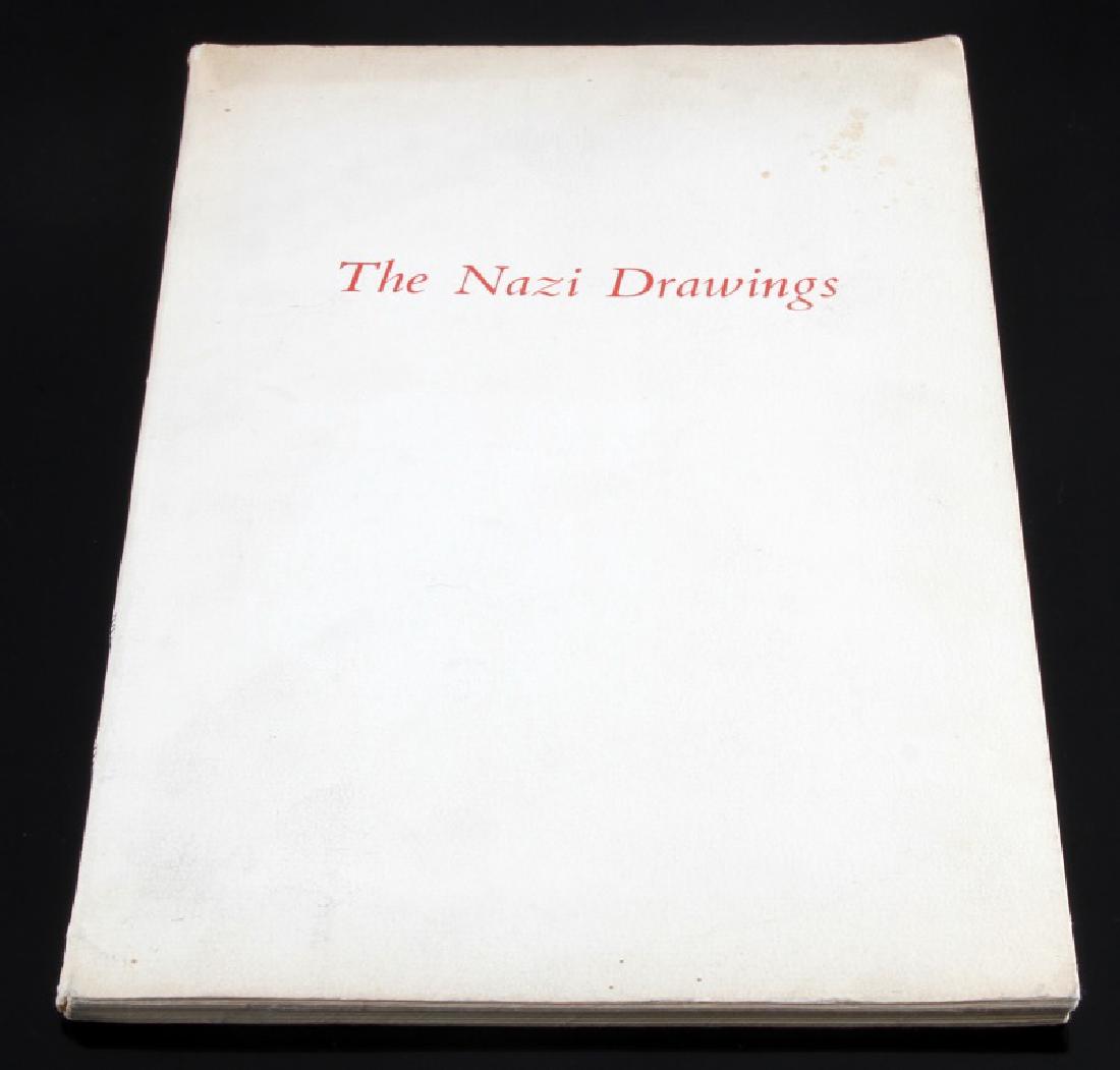 GERMAN WWII THE NAZI DRAWINGS MAURICIO LASANSKY: Contains several pages of text followed by 30 vivid, full-color sketches by noted Argentinian artist, Mauricio Lansansky. These graphic and disturbing drawings are meant to evoke strong emotions from