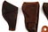 5 ANTIQUE LEATHER HOLSTER LOT OF 5 W SINGLE ACTION - 2