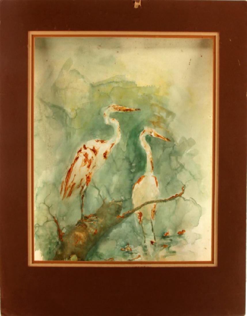 UNFINISHED ALICE SCOTT WATERCOLOR PAINTING: Unsigned Alice Scott Scanland or Alice Scott (1924-2005) American artist well known for her depictions of the South. Watercolor on paper measures 22 by 30 inches. Provenance: direct from family.