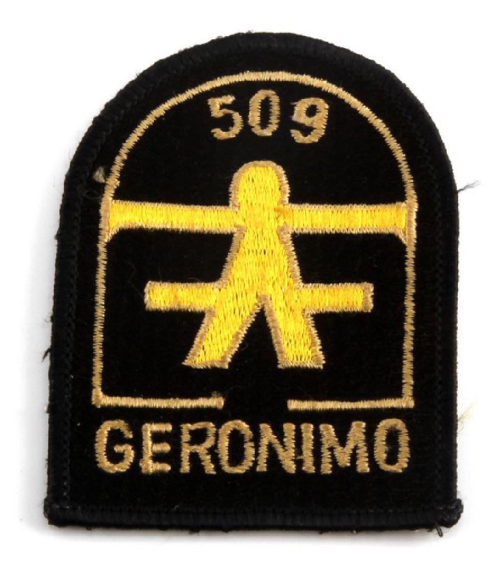 US WWII 509TH INFANTRY PARATROOPER PATCH INSIGNIA: In very good condition. Measures