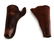 2 ANTIQUE SINGLE ACTION LEATHER PISTOL HOLSTER LOT