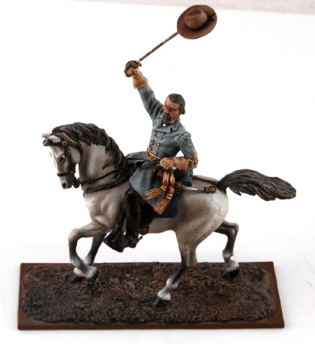 ST PETERSBURG COLLECTION NATHAN BEDFORD FORREST: Measures 5 inches tall and 4 inches long. In very good condition. Very good detail and very well hand painted. Has attached sword and hat.