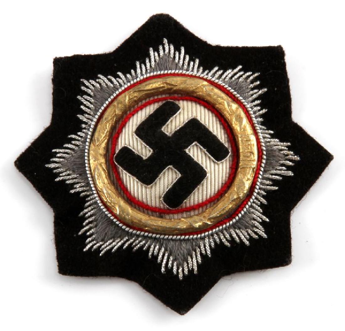 WWII THIRD REICH PANZER ISSUE CLOTH GERMAN CROSS: In very good condition. Does not pass blacklight test unauthenticated sold as is.