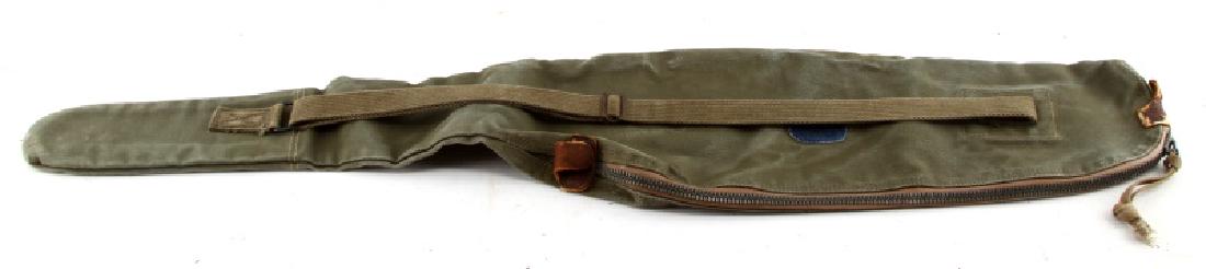 WWII M-1 CARBINE RIFLE CARRYING CASE COVER: Has a old denim patch, stamped U.S., very good serviceable condition.