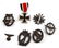 LOT OF 7 GERMAN WWII MEDALS AND BADGES - 5