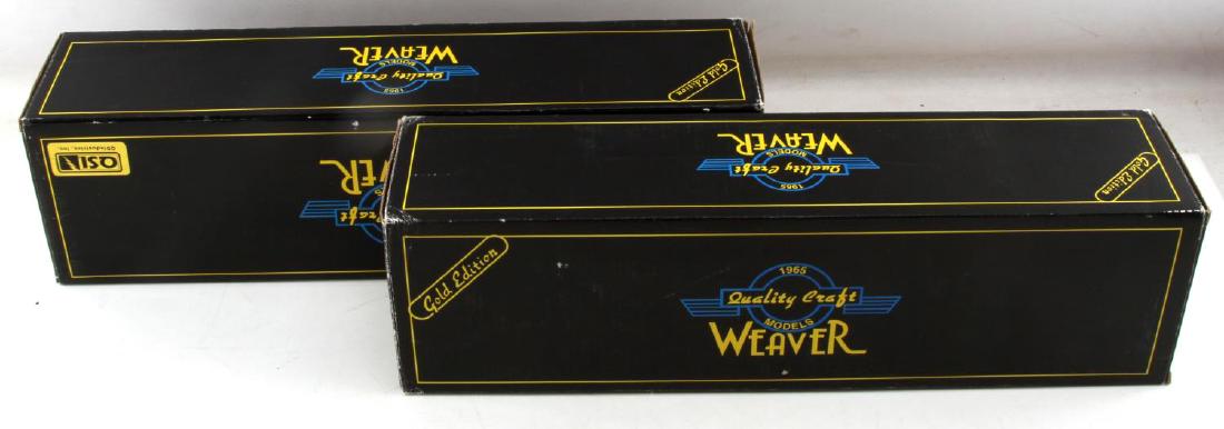 2 WEAVER U25B DIESEL LOCOMOTIVE LOT O31 TRACK NIB: Lot of TWO (2) includes: "Santa Fe" (ID#1334 LP, Cab #1602) and "Milwaukee Road" (ID#1338 LP, Cab #397). 3-rail with sound features. 1/4" scale dimensions. New in original boxes. Items are heavy and s
