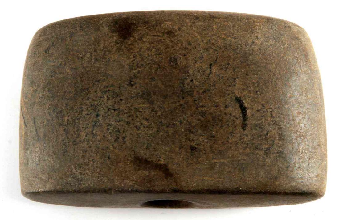 WOODLAND PANEL BANNERSTONE HAMILTON COUNTY OHIO: Measures approximately 2 7/8 x 1 3/4 inches. Very good condition with a few light scuff marks and some faint sticker residue.