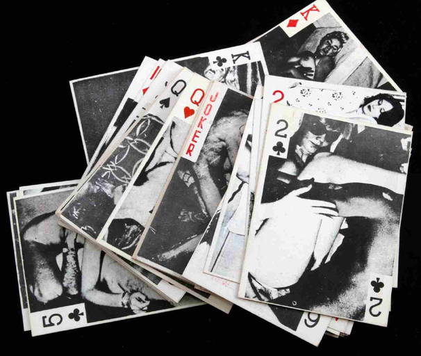 1950s Playing Card Porn - Vintage Risque Explicit Porn Playing Card Deck