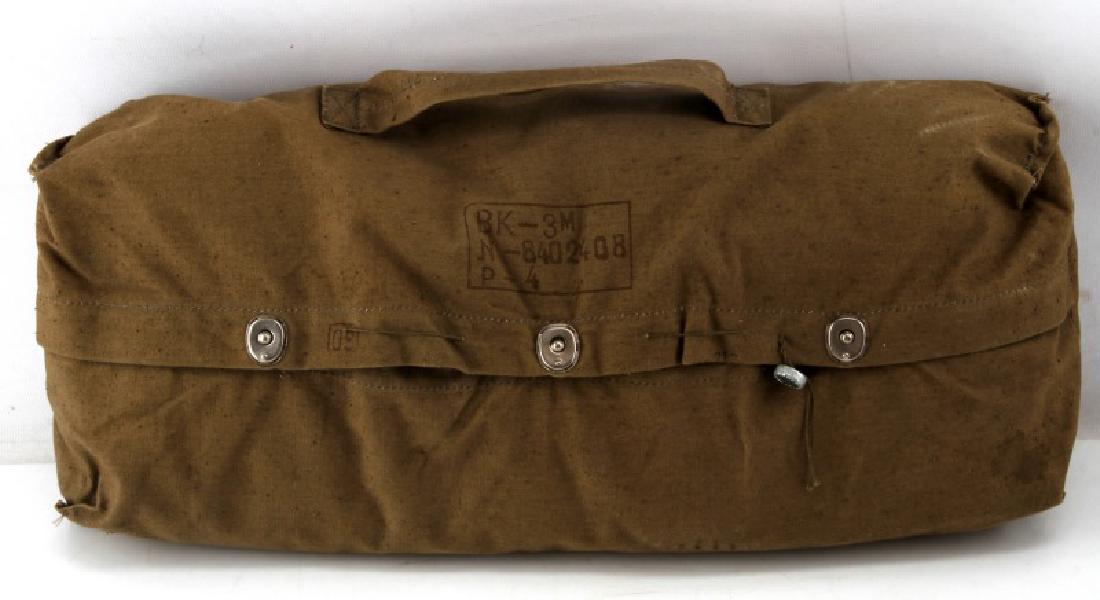 COLD WAR SOVIET RUSSIAN FIGHTER PILOTS G SUIT: Packed in a green canvas bag unopened, without boots or helmet. Bag is marked 'BK-3M N-8402408 P-4'. NOL