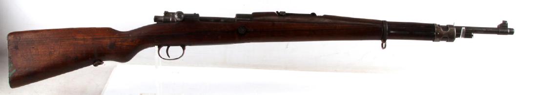 8MM YUGOSLAVIAN 98 MAUSER MODEL 24 47: Light oxidation present to trigger guard. Bore is bright and clean. Barrel measures 24 inches in length. Light scratches and dents present to stock. Overall in very good condition. Serial #: 119374