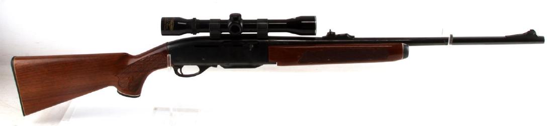 REMINGTON WOODSMASTER MODEL 742 .30-06 RIFLE: Remington Woodsmaster Model 742, .30-06 caliber. Has an All-Pro 4x32 scope affixed. In very good condition. Minor surface scuffing. 22 inch barrel. Requires FFL for transfer. Cannot be shipped interna