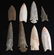 LOT OF 8 ARROWHEAD POINTS CLOVIS DALTON STEMMED