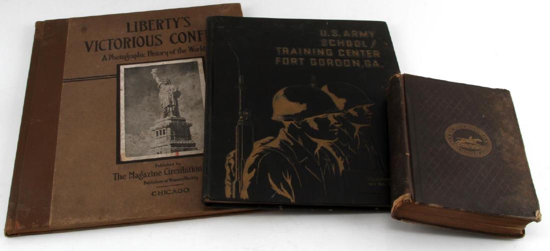 OLD BOOKS US POST OFFICE ARMY & WWI PHOTOGRAPHY: Lot of 2 vintage and 1 antique book: 1855 "Ten Years amoung the Mail Bags, Notes from a Special Agent of the Post Office Department" by J. Holbrook In good condition with some loss and discoloration t