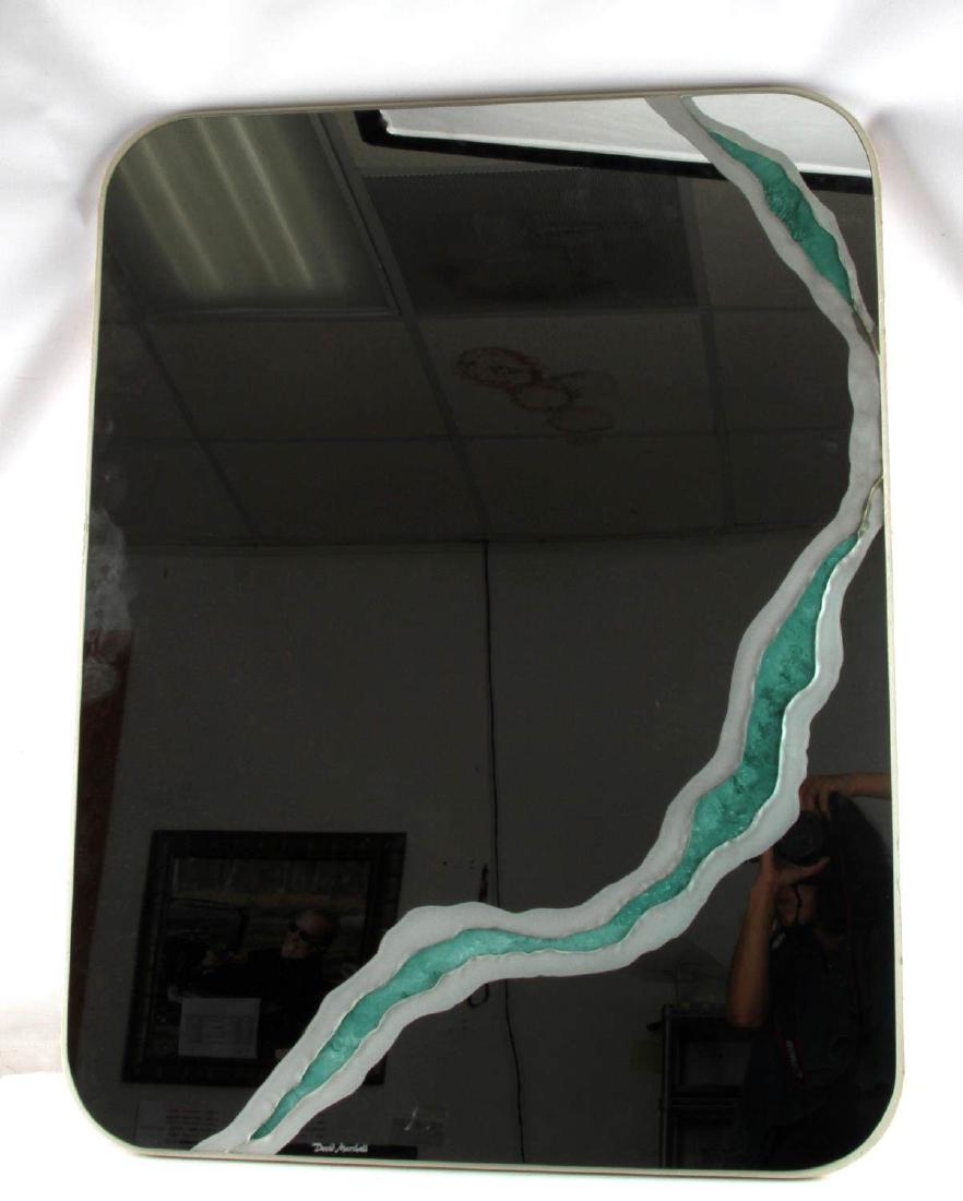 VINTAGE DAVID MARSHALL SIGNED DESIGNER MIRROR: In very good condition, signed measuring 38x30 inches.