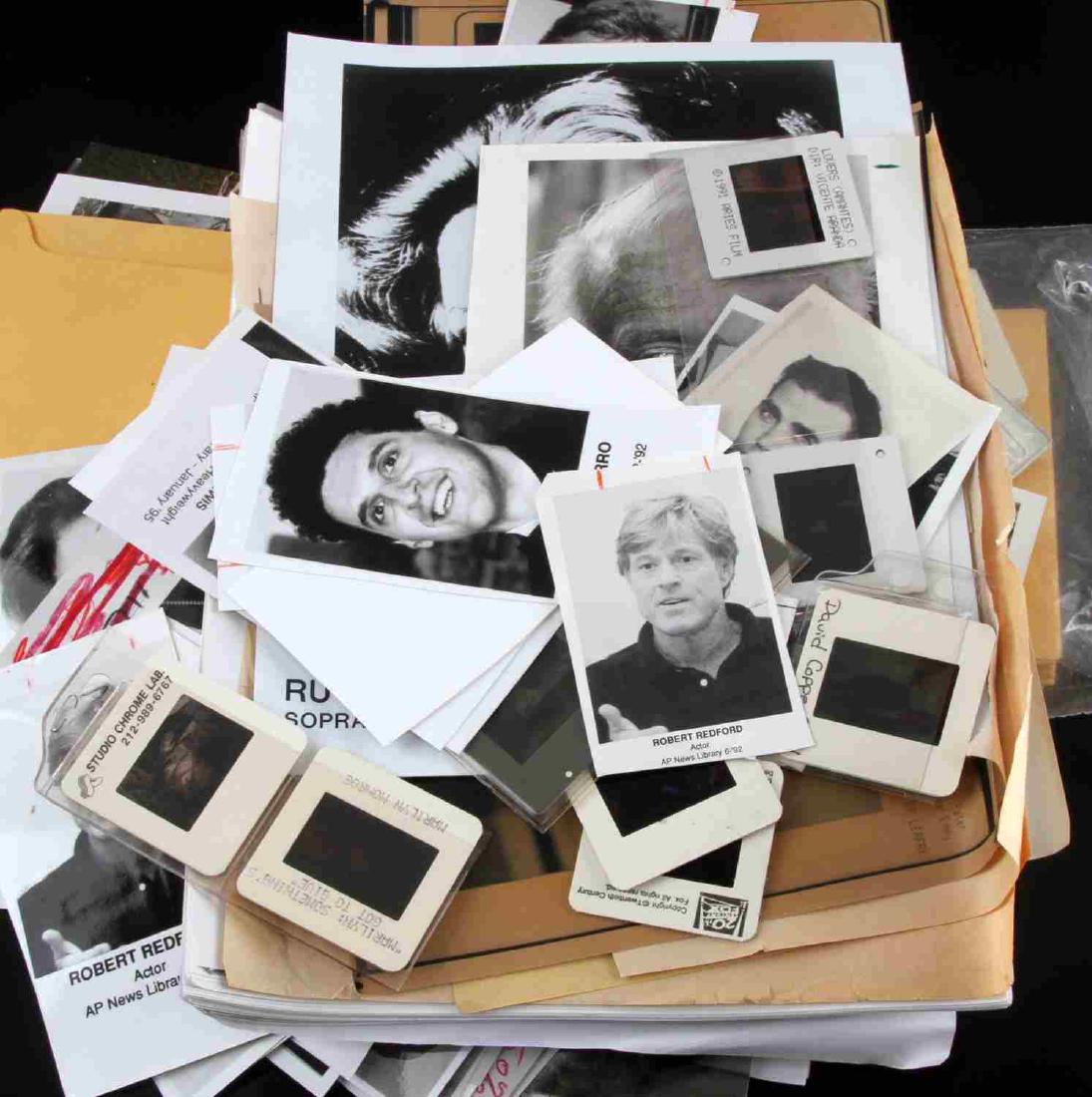 OVER 100 PRESS PHOTOS ACTORS MUSICICIANS MORE: Inclues Denis Leary, Juliette Lewis, Daryl Hannah, John Turturro, and many more. Overall very good condition with minor bending.