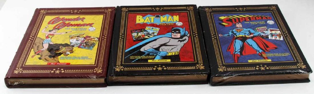 EASTON PRESS BATMAN SUPERMAN WONDER WOMAN WAR YEA: Three sealed leather bound volumes "The War Years", very desirable and collectable Easton press.