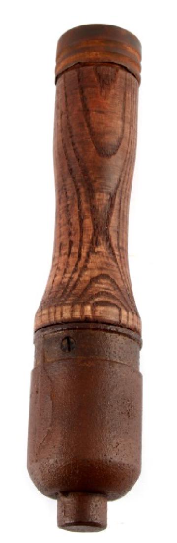 WWII JAPANESE TYPE 98B RESTORED STICK GRENADE: Made from cave found parts and slightly restored after deactivation. Inert from a private collection.