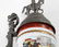 GERMAN REGIMENTAL PORCELAIN STEIN LITHO BASE - 6
