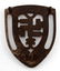GERMAN WWII SWASTIKA IRONING BOARD IRON TRIVET - 2