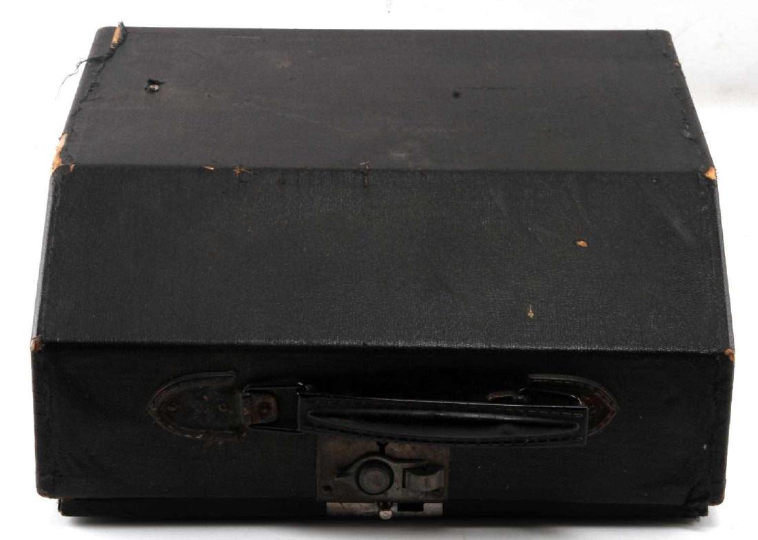 WWII GERMAN GROMA TYPEWRITER W SS RUNES KEY: Very good original and working condition Groma Model N, Rune key prints fine as ribbon is still viable, 12 by 12 inches. FE68