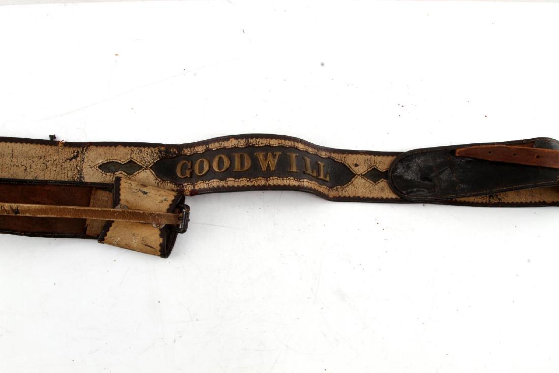 GOODWILL ANTIQUE FIREMAN LEATHER BELT