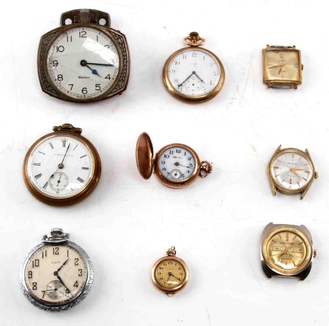 ANTIQUE & VINTAGE POCKET WATCH REPAIR OR PART LOT