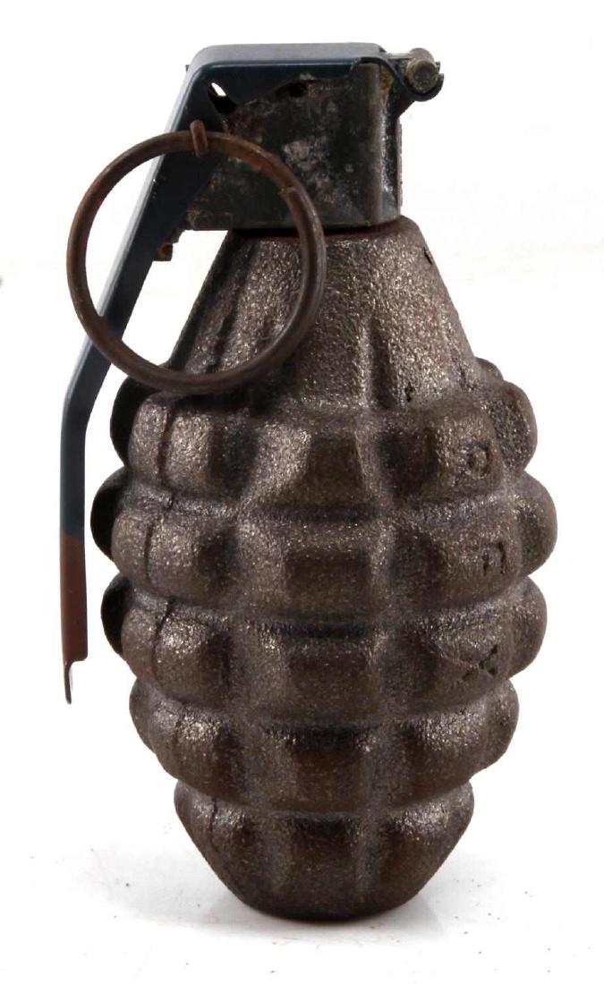 VINTAGE U.S MILITARY M228 PINEAPPLE GRENADE INERT