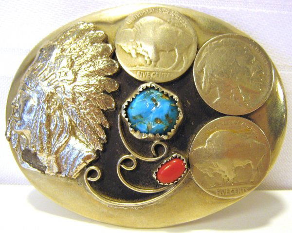 buffalo nickel belt buckle value