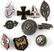 LOT OF 10 MIXED GERMAN WWII THIRD REICH TINNIES