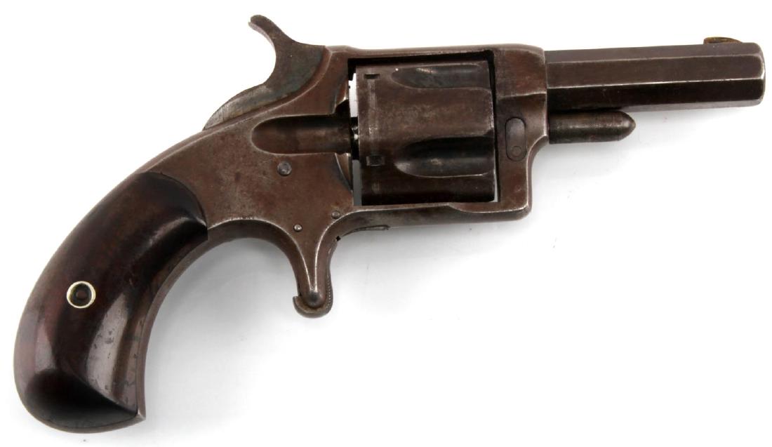 ANTIQUE WESSON HARRINGTON NO 5 41 CAL REVOLVER: Wesson & Harrington Model No. Five 41 Rimfire Revolver. In very good condition. Cannot be shipped internationally. Requires C&R for transfer.