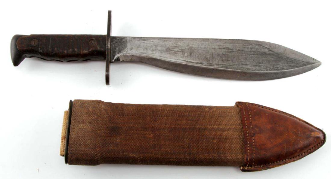 US ARMY WWI MODEL 1917 PLUMB BOLO KNIFE W SHEATH