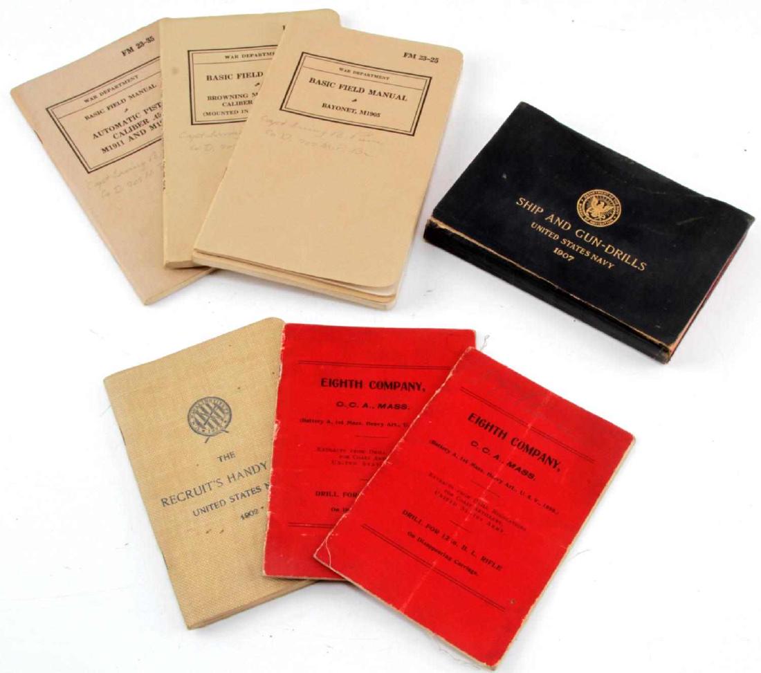WWII LOT OF DRILL AND FIELD MANUALS M1911 BROWNING Nov 08, 2018