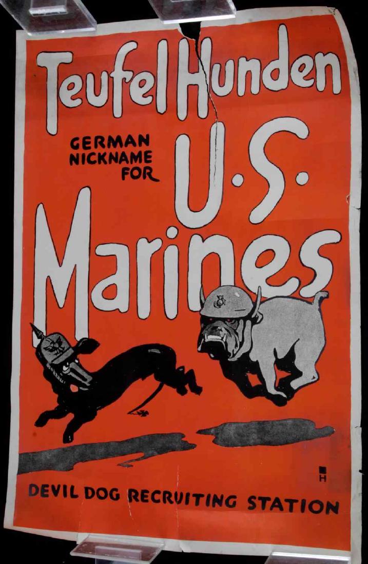 LOT OF VINTAGE WORLD WAR II POSTERS RED CROSS: Three vintage WWII posters. One Red Cross posters stating "If you knew a day's pay would save a Life, would you give one day a month?" at top and bottom and "All of the Red Cross war fund goes for war