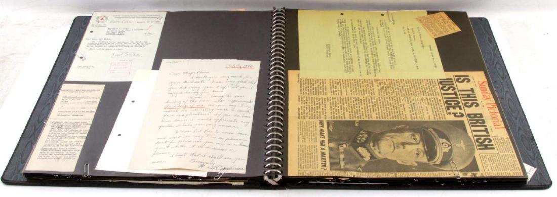 WWII GERMAN GENERAL POW LETTER DOCUMENT LOT: Large lot of documents either from the "Island Farm" prison camp, as well as several letters from or regarding several of the most prominent inmates of that camp, most prominently Field Marshal von Ru