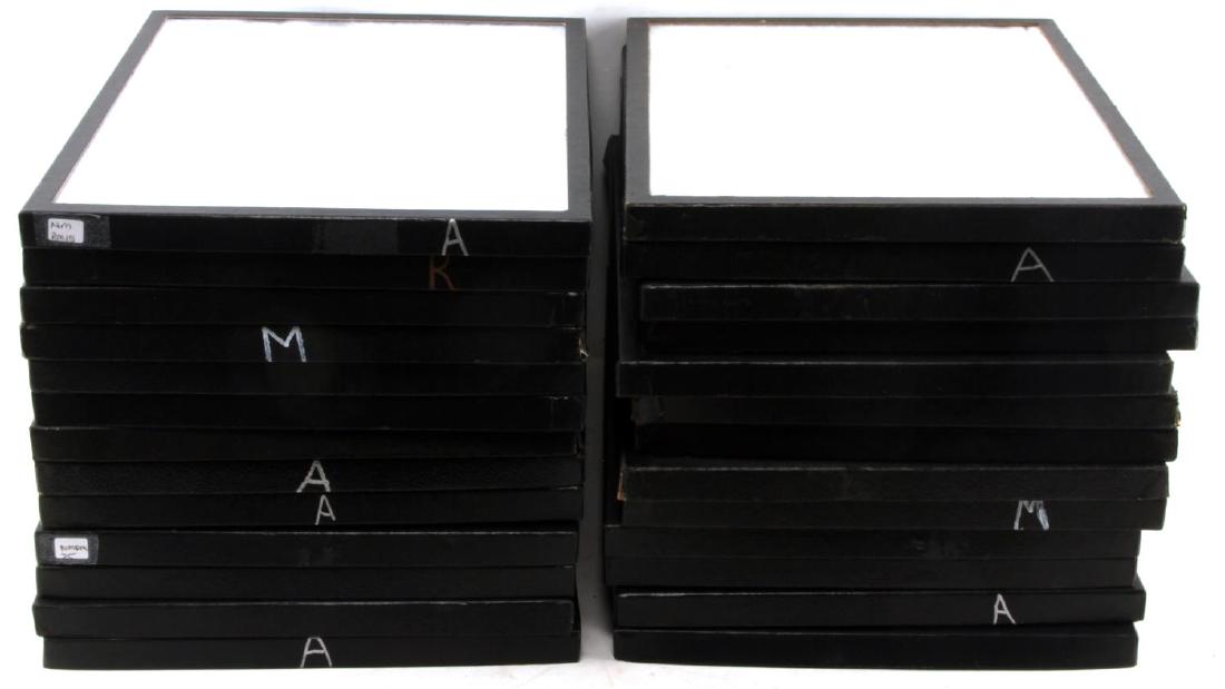 26 USED LARGE RIKER MOUNT DISPLAY CASE LOT