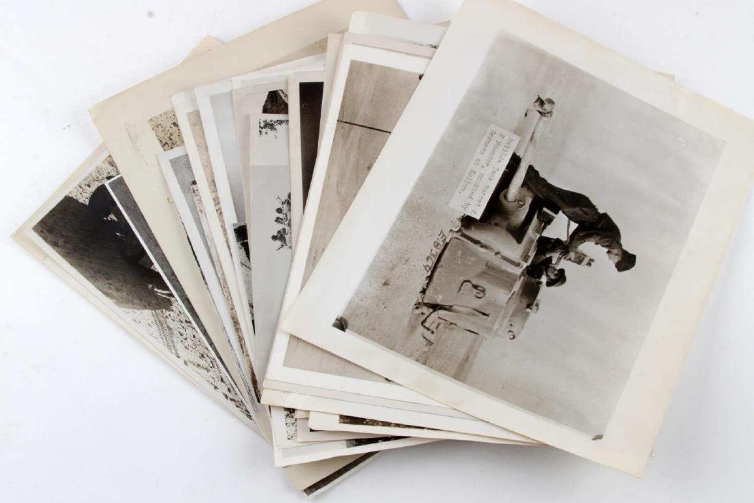 LOT OF WWII BRITISH ARMOR PRESS PHOTOGRAPHY: Lot of WWII black and white press photography of British Armor. Pictures are in good condition with some showing normal signs of wear and tear. Measure on average 10.5 inches by 8.25 inches. G3.