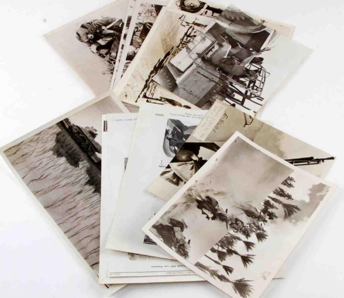 LOT WWII FREE FRENCH & COLONIAL PRESS PHOTOGRAPHY: Lot of WWII black and white free French and French colonial press photography. Pictures are in good condition with some showing normal signs of wear and tear. Measure on average 10.5 inches by 8.25 in
