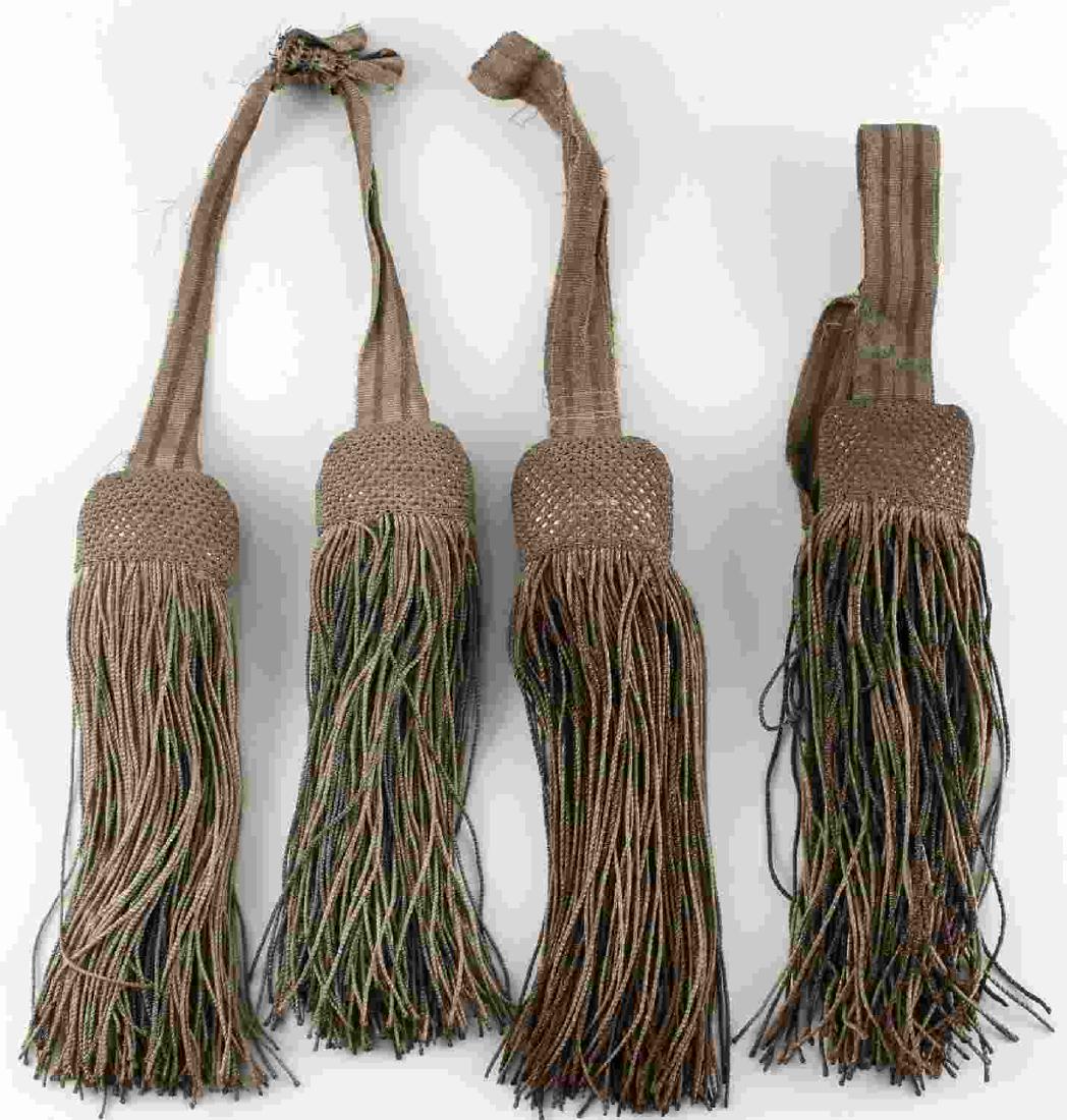 WWI IMPERIAL GERMAN PRUSSIAN GENERALS SASH: WWI Imperial German Prussian General's sash. Gold and cream sash. Gold and cream bullion wire tassels. Some fading and sash has come unassembled. U126.