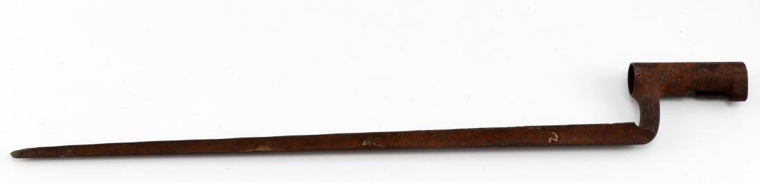 US AMERICAN M1819 SOCKET BAYONET KNIFE: Socket bayonet for use with the .52 caliber M1819 breech loading rifle designed and patented by Captain John H. Hall. Very good condition overall with some surface rust and minor abrasions present. Ma