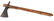 PLAINS INDIAN PIPE TOMAHAWK HEAD & HANDLE - 2