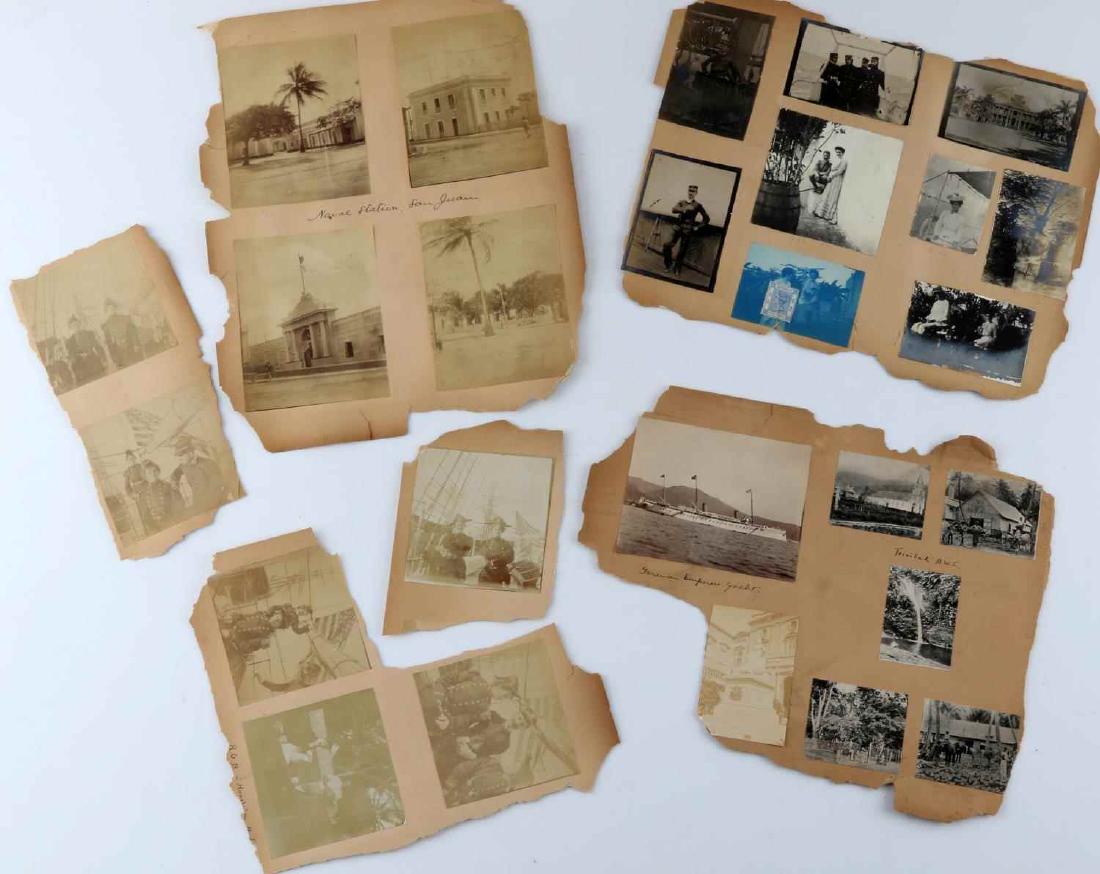 GENERAL ANTIQUE PHOTOGRAPHY LATE 19TH EARLY 20TH: Lot of 47 antique photographs from the late 19th century to the early 20th century. Pictures include Gibson Girls, portraits on ships, Yale room, Trinidad, German boat, Mare Island, California earthqu