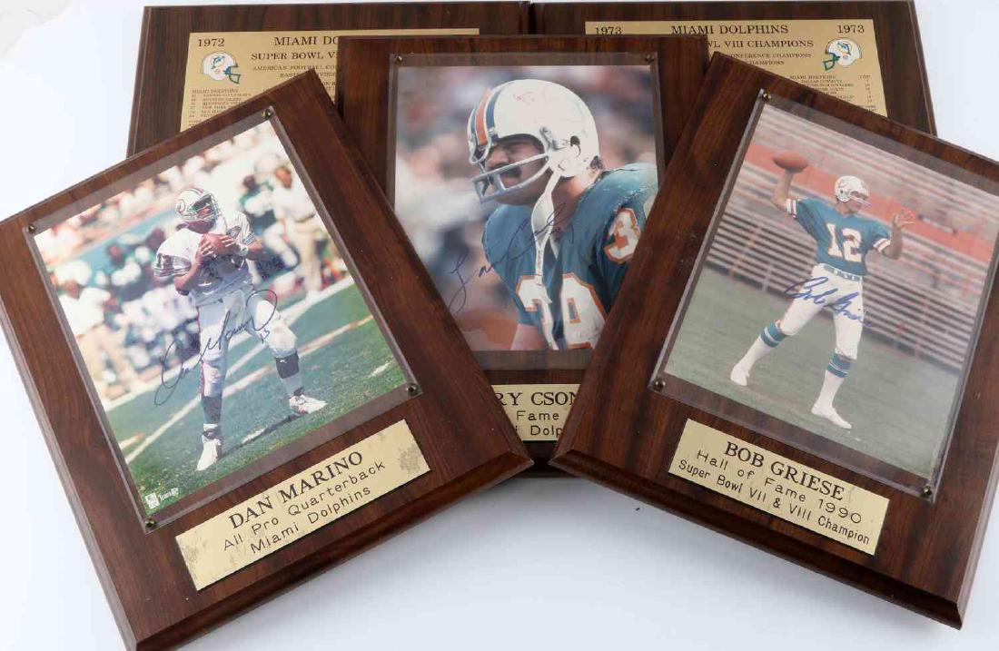 DOLPHINS DAN MARINO GIESE CSONKA AUTOGRAPH LOT: DOLPHINS DAN MARINO GIESE CSONKA AUTOGRAPH LOT
