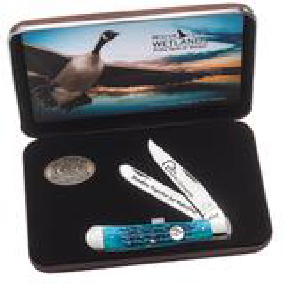 CASE XX DUCKS UNLIMITED TRAPPER KNIFE GIFT SET